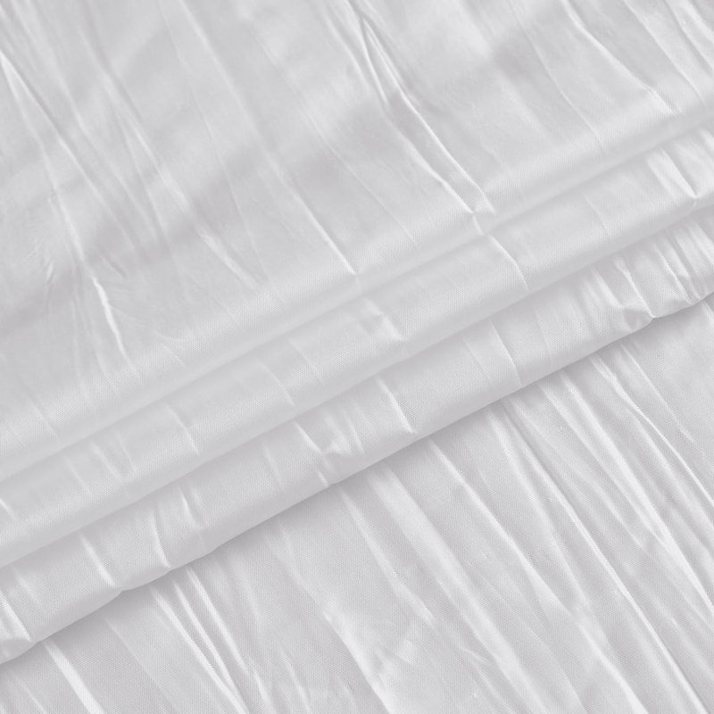 Paire de rideaux semi-transparents en polyester Calpine, Blanc