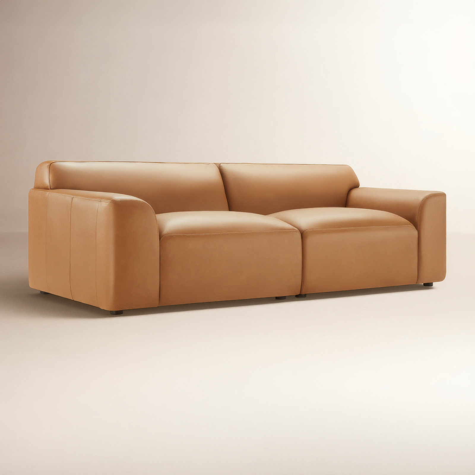 Morell 93" Genuine Leather Modular Sofa