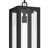 Calen 26.25" 1-Light Outdoor Pendant with Clear Glass in Textured Black