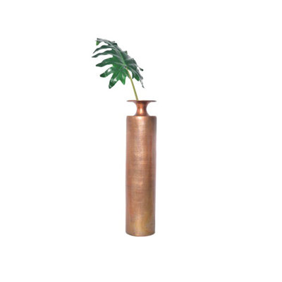 Vase de plancher en laiton de cou élégant Bourdon