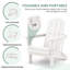 Chaise Adirondack pliable en PEHD Clitheroe-879525384