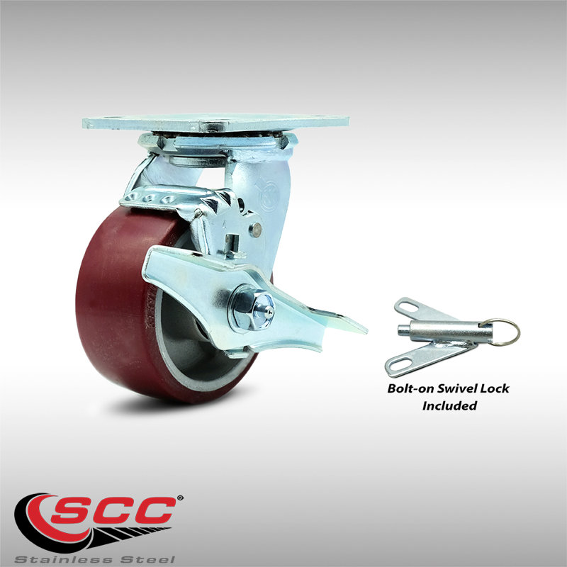Poly on Aluminum Caster