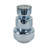 Tiered Sculptural Glass Vase for Table Home Decor - Contemporary Smoked Flower Vase Accent for Tabletop, Shelf, or Console Styling - Blue & Silver-1580194767