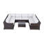 Saffi Wicker Fully Assembled 6 - Person Seating Group with Cushions-1572967903-1563894899