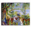 Au bord de l'eau (près du lac) par Pierre-Auguste Renoir, reproduction d'art sur toile, estampe numérique