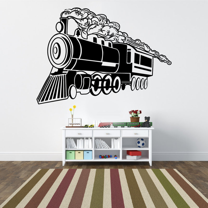 Autocollant mural jouet train