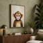 Chimpanzee Gaze Modern - Wrapped Canvas-835503570-835503579