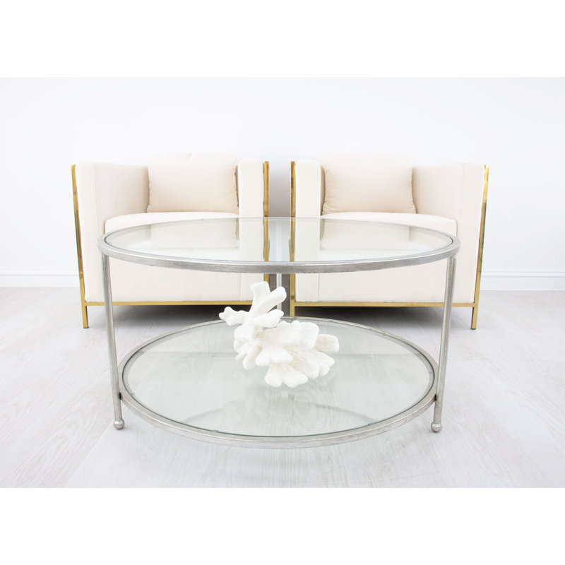 Lilia Coffee Table, Silver