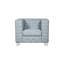 Fauteuil de bar chic bleu: revêtement en chenille, assise moderne à base de bois: matériau, structure