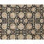 Tapis noir et ivoire de haute qualité noué à la main