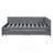 Upholstered Daybed with 2 Storage Drawers, Twin Size Sofa Bed Frame, No Box Spring Needed, Linen Fabric-1486422511