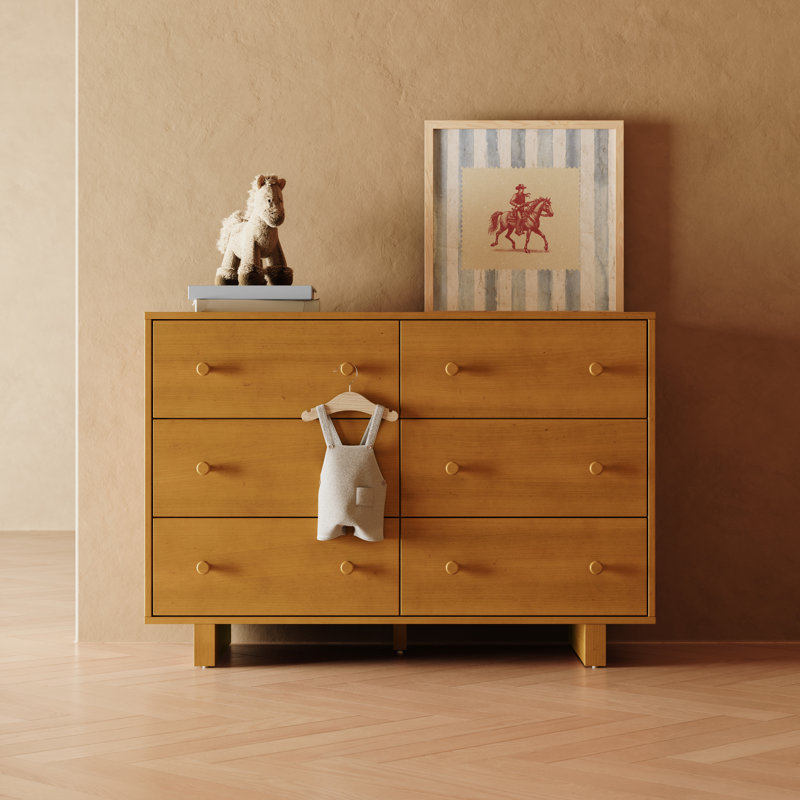 Commode 6 tiroirs Texas, Amande