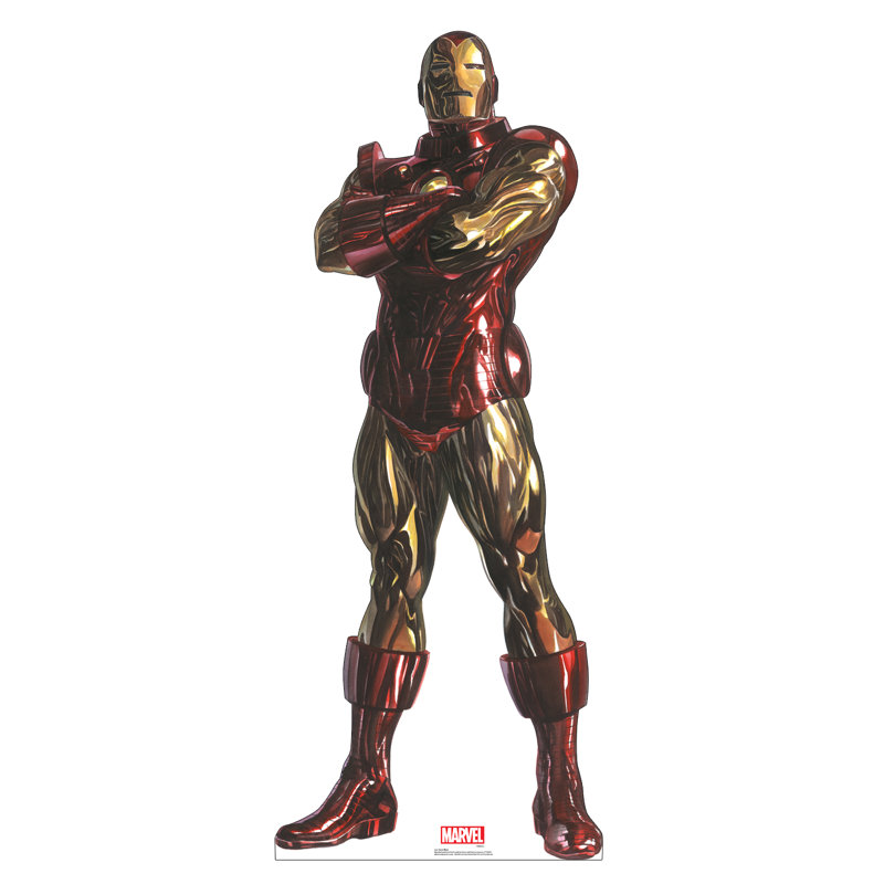 Iron Man Life-Size Red and Gold Cardboard Standup