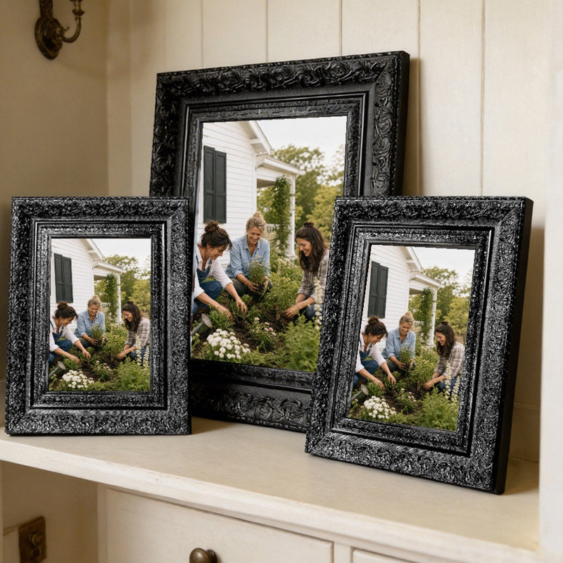 Cadre photo à mémoire de forme 3 PCS 8 "x 10" noir, Black, 3, L 8 po x H 10 po