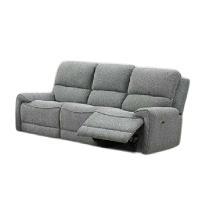 Cote 2Pc Power Recliner Sofa And Loveseat Set W USB, Console, Gray Boucle