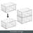 mDesign Plastic Wide Stackable Kitchen Storage Organizer, Drawer, 2 Pack, Clear
