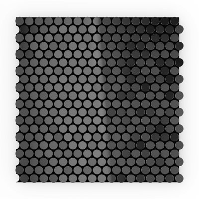 12'' W x 11.97'' L Metal Peel and Stick Mosaic Tile