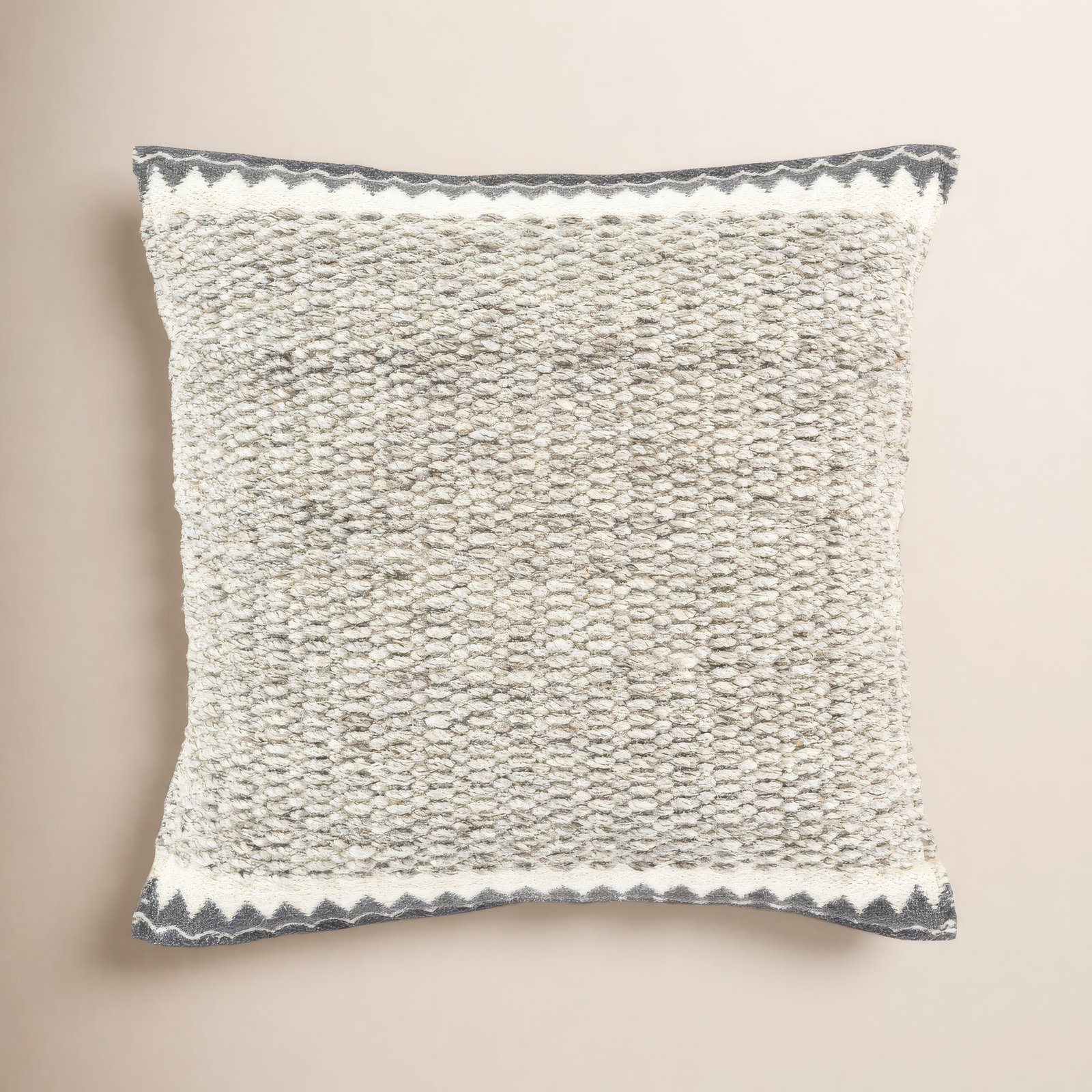 Reni Wool Throw Pillow, 18"H x 18"W, Pillow Cover Only - No Insert