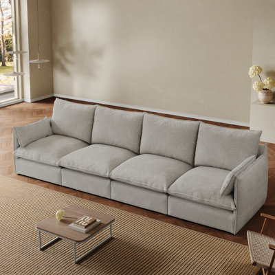 Canapé modulaire rembourré rembourré en U de 124 po