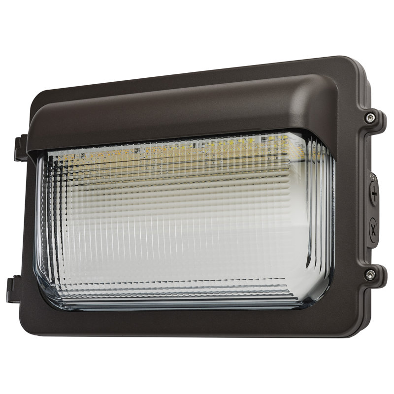 Luminaire à DEL à profil bas à puissance murale 30/45 / 60W et CCT 3K / 4K / 5K, batterie de secours à finition bronze, finition bronze