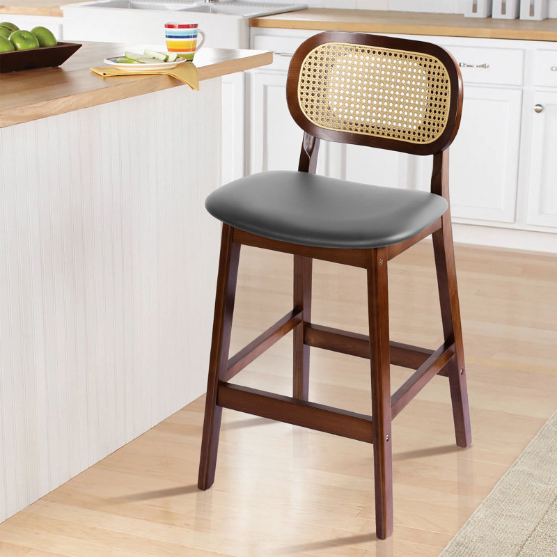 Tabouret de bar 25 po, Gris, Brun, 1