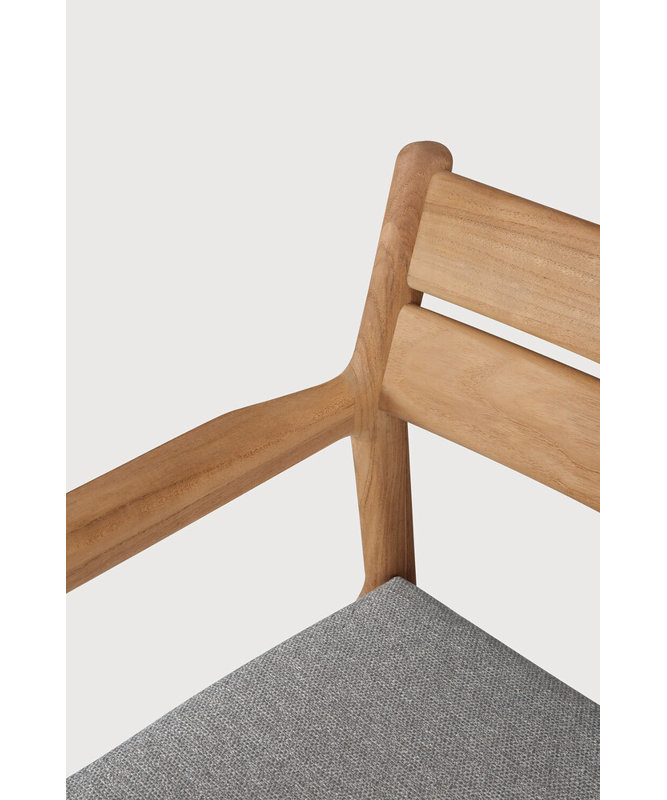 Jack Outdoor Teak Dining Armchair, Mocha