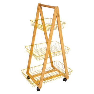 Solid Wood Kitchen Cart