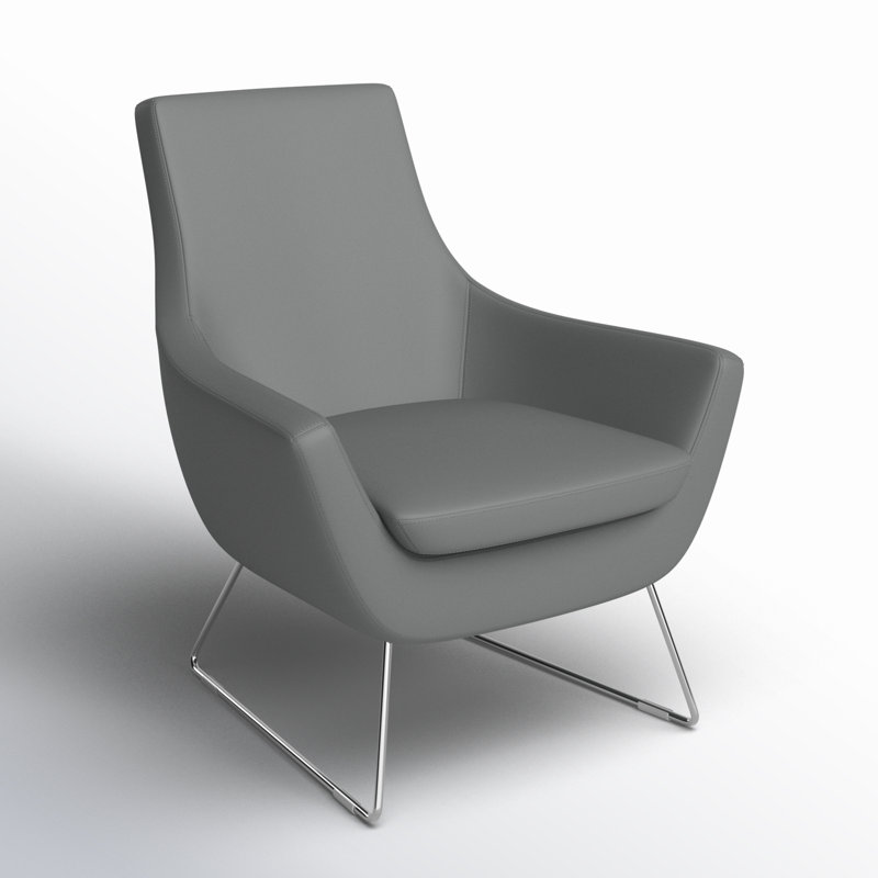 Lakewood Upholstered Accent Chair, Gray