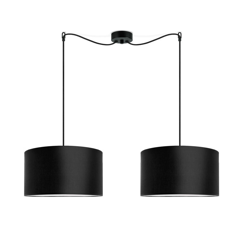 Mika 2 - Light Cluster Pendant, Black, Black, 154cm H x 36cm W x 36cm D