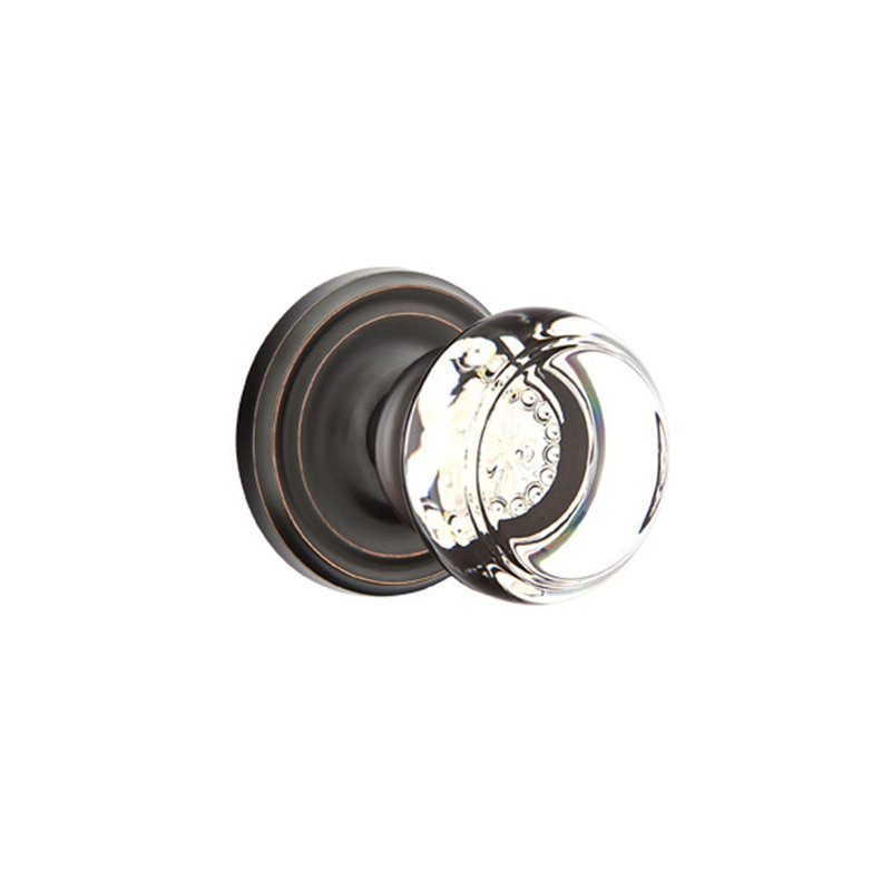 Privacy Georgetown Knob with Regular Rose, Oil Rubbed Bronze