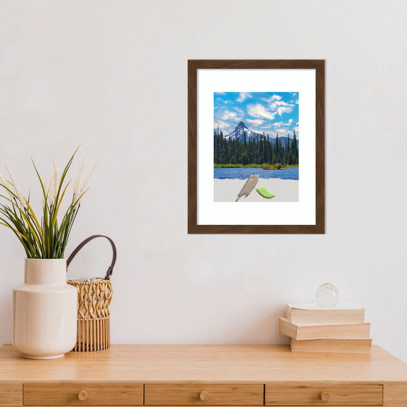 Cadre photo Asfiya, Brun, 11 po x 14 po