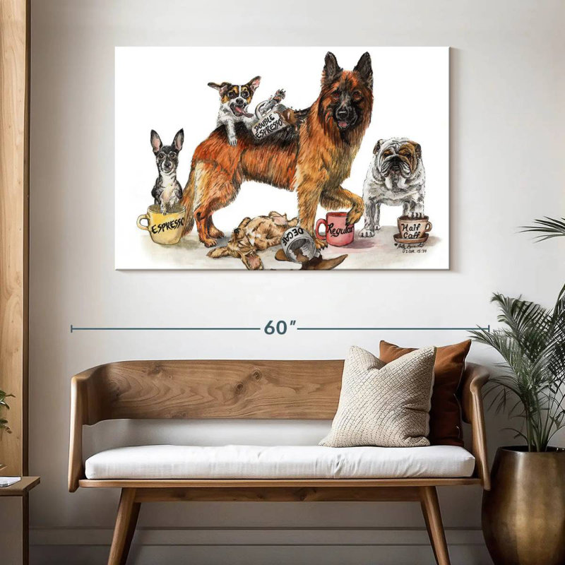 Brampt Coffee Dogs, H 32 po x l 48 po