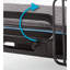 Sommeil réglable pour se tenir debout - matelas en mousse à mémoire de forme avec housse à fermeture à glissière, fonction d'assistance au levage, télécommande câblée, rails de garde rembourrés, capacité de charge de 450 lb, métal bleu avec télécommande pour assistance, limite de poids,
