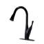 Robinet escamotable huilé en bronze huilé, silhouette épurée pour la cuisine, surface brillante, repousse les taches d'eau, poignée simple à droite ou à gauche, bec pivotant à 360 degrés, modes de pulvérisation double, montable