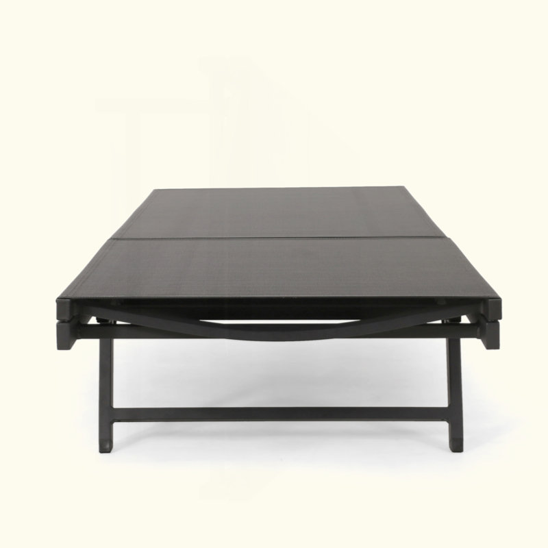 Outdoor Exquisite Set Of Adjustable Chaise Lounges For Ultimate Relaxation, 2Pcs, Black
