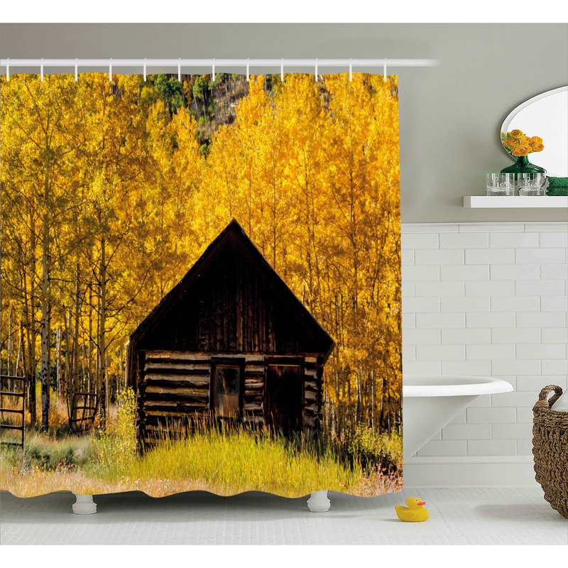 Rideau de douche simple Bleeker Farmhouse in Aspen, H 75 po x l 69 po
