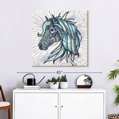 Cheval de foule avec griffonnage