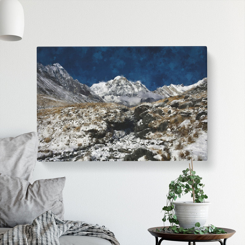 The Annapurna Sanctuary In Nepal - Wrapped Canvas Print, 35cm H x 50cm W x 3cm D