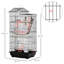 Holbrook Bird Cage for Budgies Finches Canaries with Accessories Toys Tray