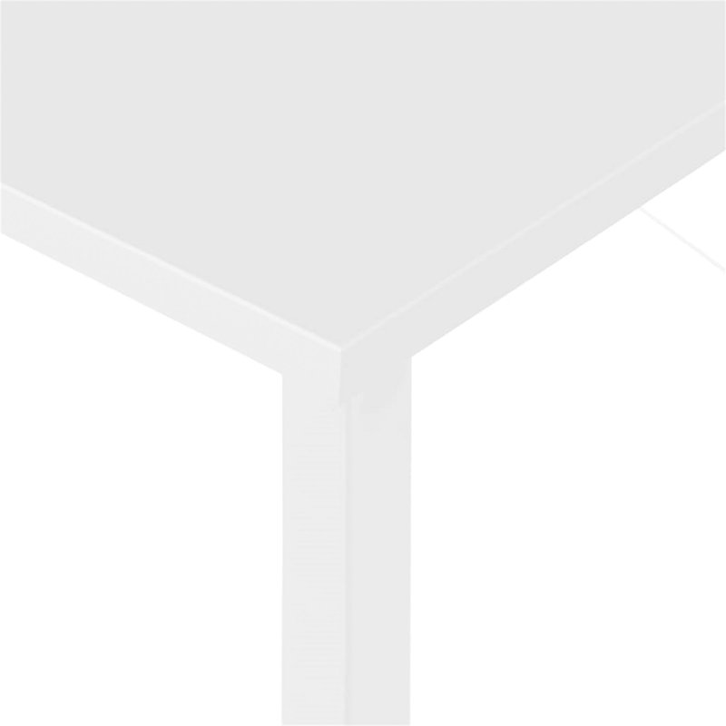 80cm Rectangle Writing Desk, White, White