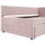 Lit de jour simple rembourré avec couchette-370595049