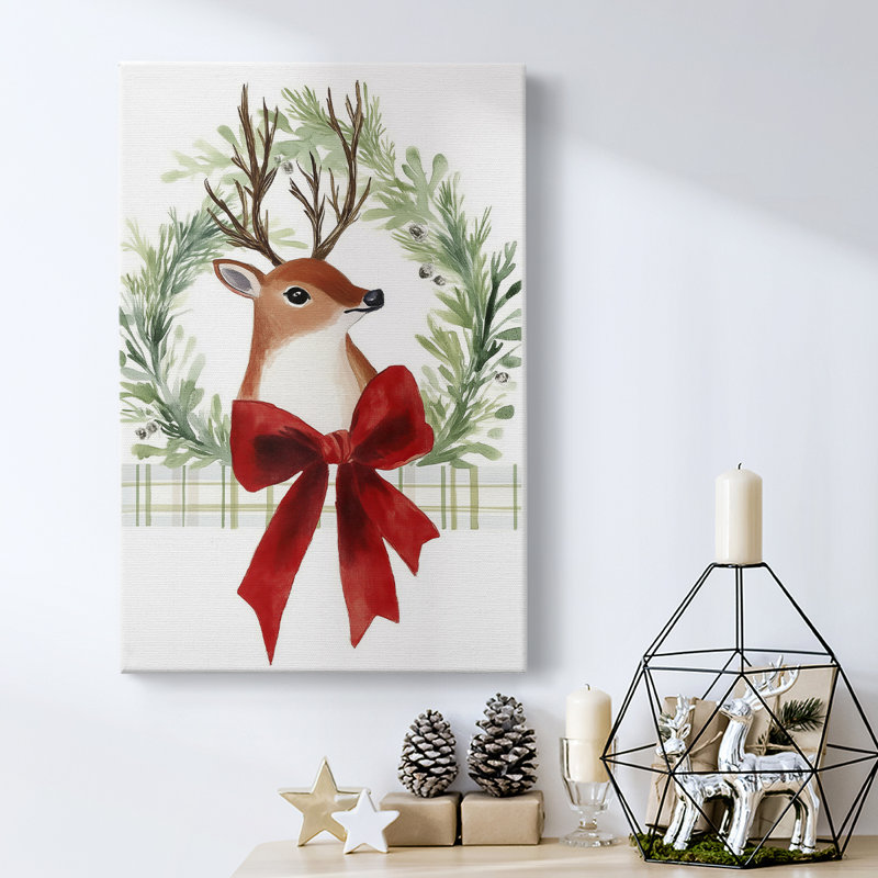 Art des Fêtes de Noël - Toile tendue avec châssis XC, H 48 po x l 32 po