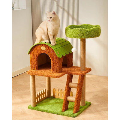 Arbre à chat en molleton avec sisal Minimalist