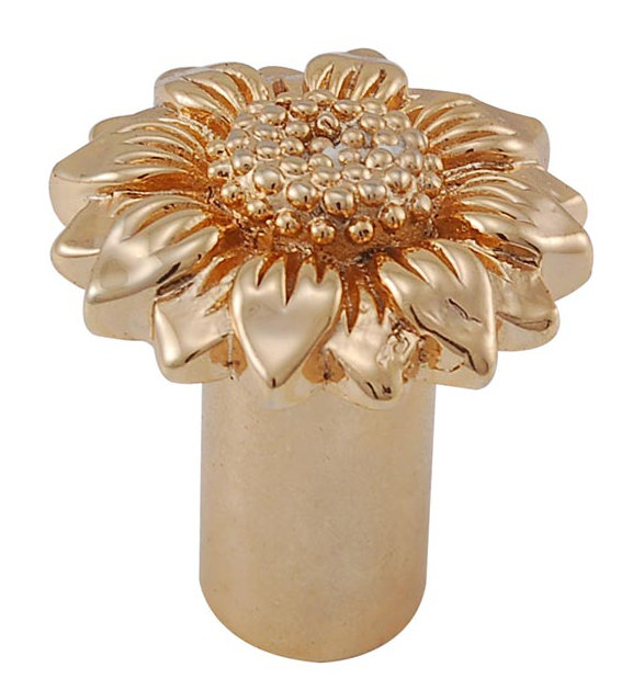 Carlotta Novelty Knob, 1" H x 1" W x 1" D, Polished Gold