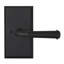 Bravura 840-G1 St. Charles Privacy Lever on Beveled Rectangular Rose in Matte Black