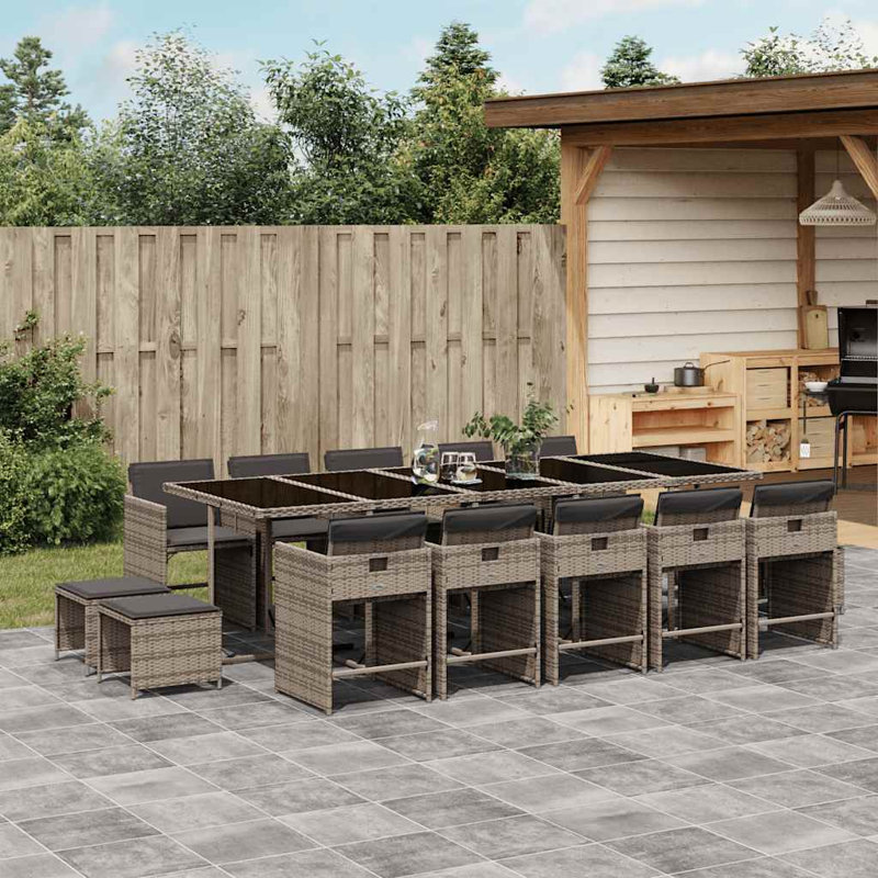 Patio Dining Set Table,, Grey, Grey