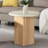 Round Faux Marble Top End Table With Wooden Curved Base In White And Oak