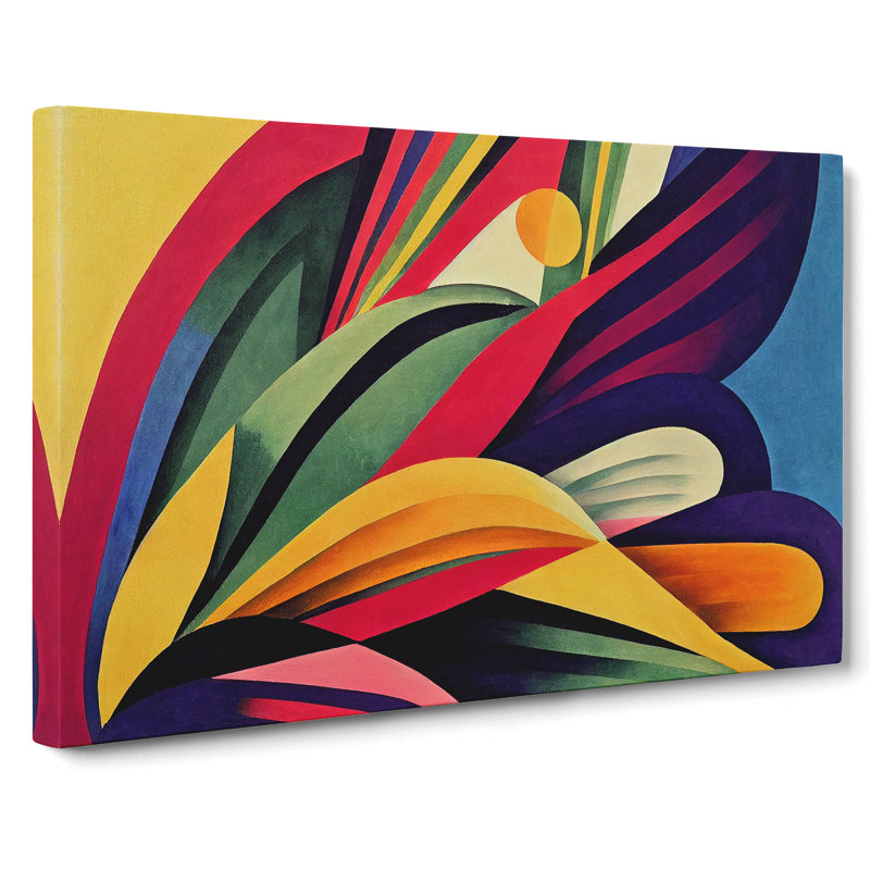 Alluring Bird Feathers Abstract - Wrapped Canvas, 50cm H x 76cm W x 3cm D
