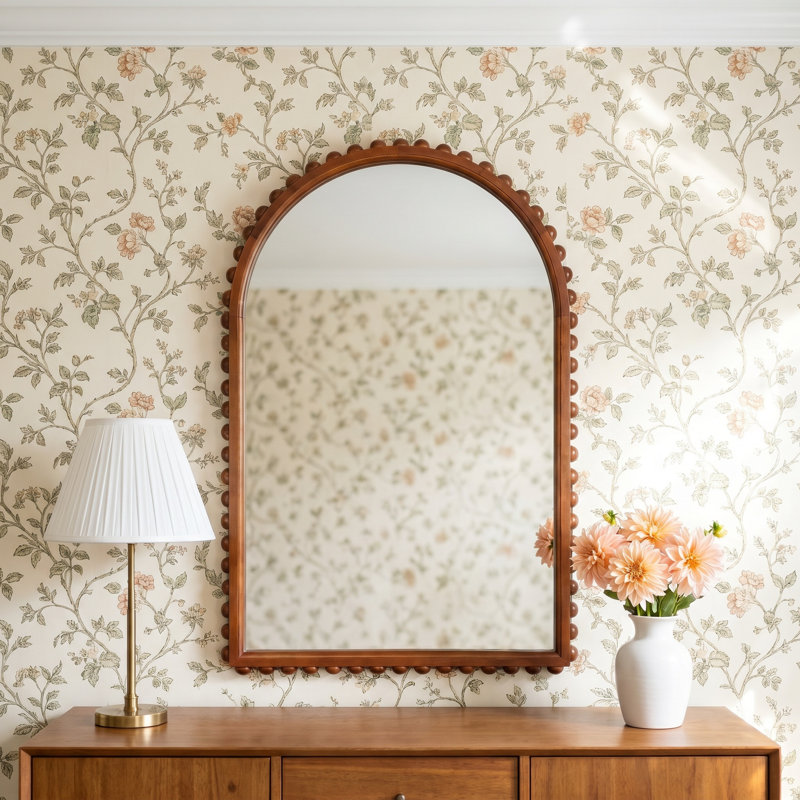 Beadbrook Wooden Beaded Arch Mirror