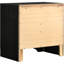 Table de chevet noire 2 pour chambre à coucher avec accessoires de compartiment de rangement secret - zone cachée chic-261503564